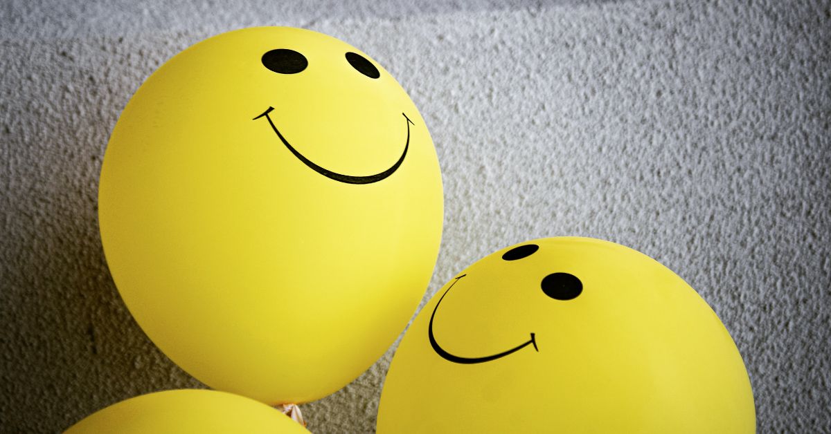 Yellow Happy face Balloons