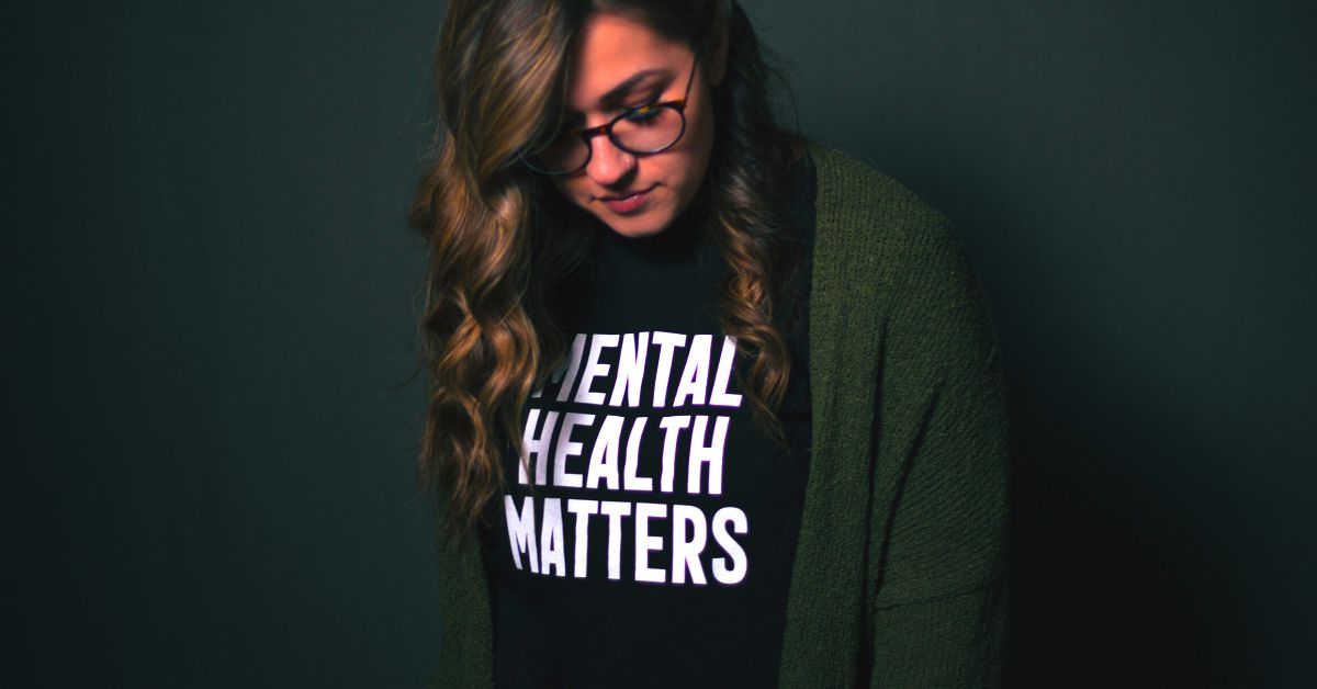 Girl with Mental Health Matters t-shirt